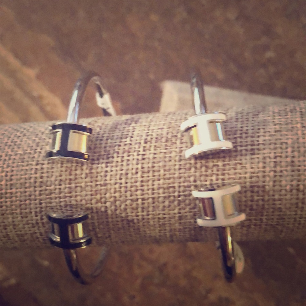 Beautiful silver filled bangle bracelets!